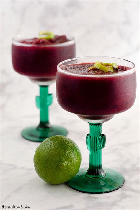 Frozen Cherry Margaritas Recipe by The Redhead Baker