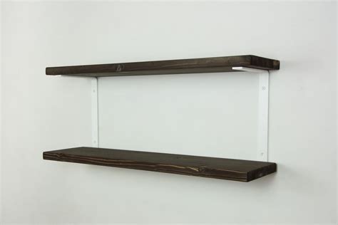 Shelf Brackets With Shelves - White Matte - Shelving Unit - Industrial Shelf Brackets - Double ...