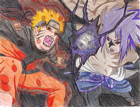 Big Fight- Naruto vs Sasuke by twinLtwinV on DeviantArt