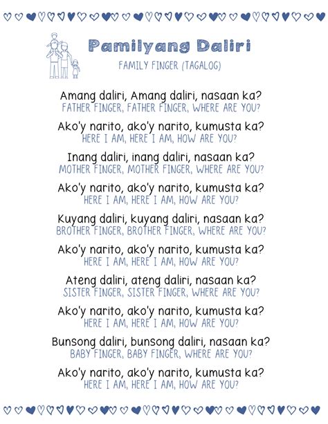 Filipino Children’s Songs + Lyric Sheets | Fil-Am Learners