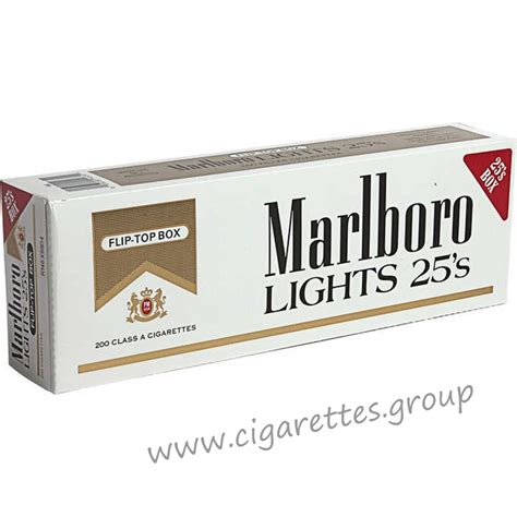 Marlboro Lights 25's Gold [Pack Box] Cigarettes | Cigarettes.Group