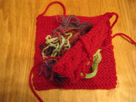 Cat toy | The first thing I ever knit, a small square for a … | Flickr