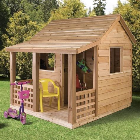 Kids Room. Wonderful Kids Playhouse Ideas. Excellent Outdoor Wooden Kids Playhouse Model with ...