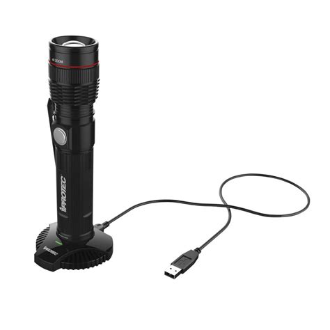 iProtec 500-Lumen Rechargeable LED Flashlight Light with Magnetic Recharging Dock-6491 - The ...