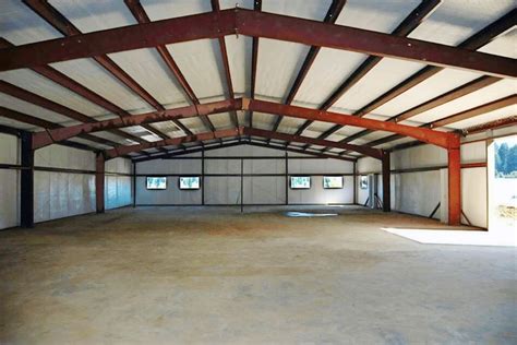 Metal Workshop Buildings: Workshop Plans & Ideas #steelbuildings The interior space you get w ...