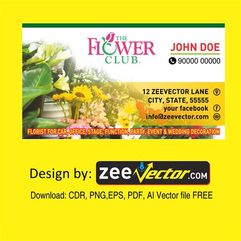 Free Vintage Floral Business Card Template - Vector Design - Cdr, Ai, EPS, PNG, SVG