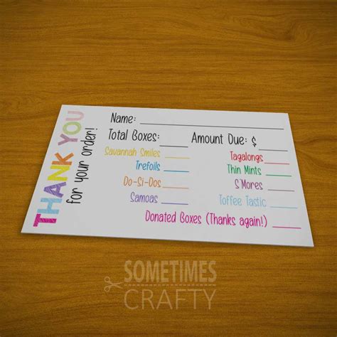 Girl Scout Cookie Thank You Tags Free Printable Sometimes, 52% OFF