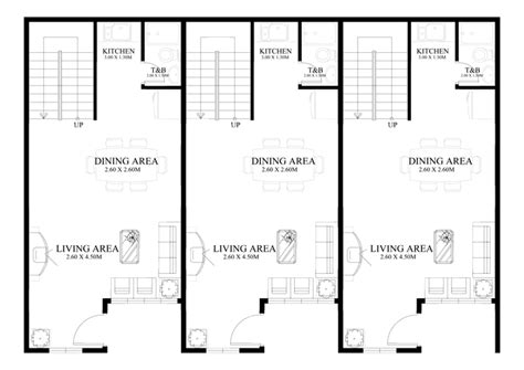 townhouse-plans-PHP2014010-ground-floor-plan - Pinoy House Plans