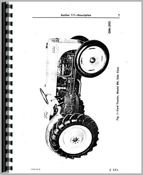 Ford 8N Tractor Operators Manual