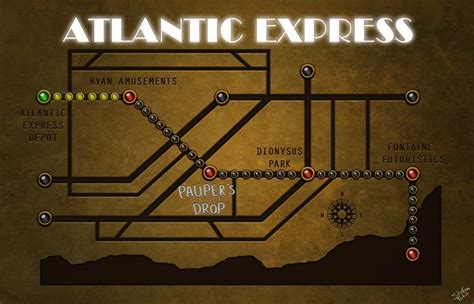 Atlantic Express Map | Bioshock, Bioshock rapture, Bioshock game