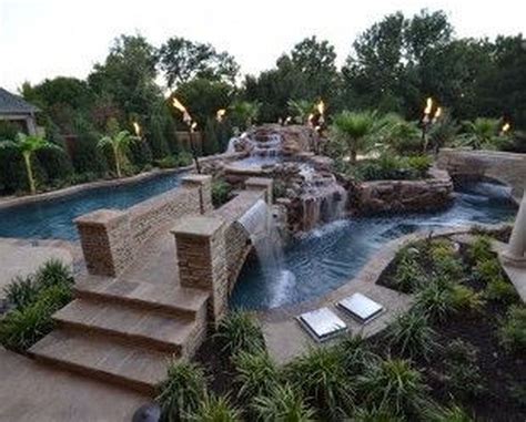 Stunning 60+ Insanely Cool Lazy River Pool Ideas in Home Backyard https://homegardenmagz.com/50 ...