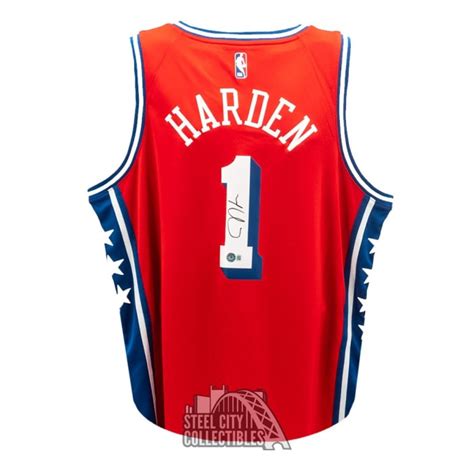 James Harden Autographed Philadelphia Nike Swingman Statement Edition ...