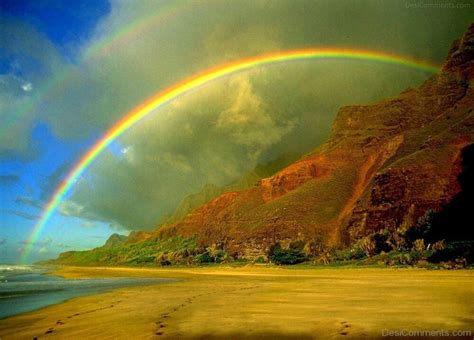 Beautiful Rainbow Nature Mountain - Desi Comments