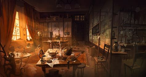 Study with a laboratory by kinnas on DeviantArt