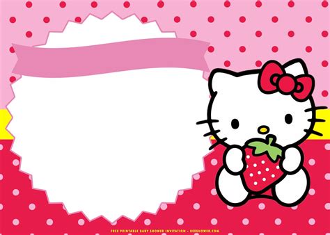 Hello Kitty Baby Shower Invitation / recuerdos para baby shower - Baby Shower Decoration Ideas ...