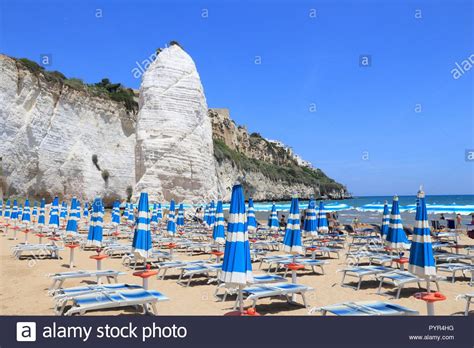 Gargano National Park in Italy - Pizzomunno Beach in Vieste Stock Photo - Alamy