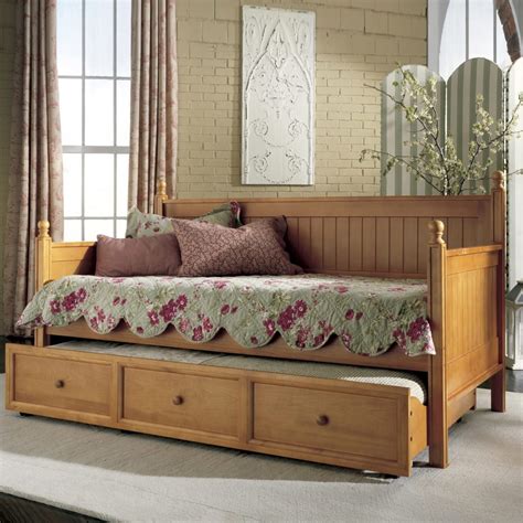 Buy Teak Daybed with Roll-Out Trundle Drawer Online | TeakLab