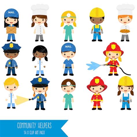 Community Helpers Clipart Job Clip Art Profession Clipart | Etsy