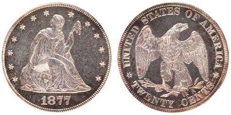 1877 Twenty Cents 20 Cent Pieces: Value and Prices