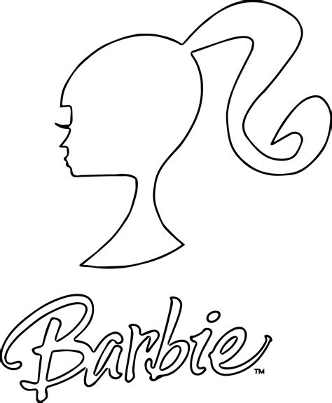 Barbie Logo Pages Coloring Pages