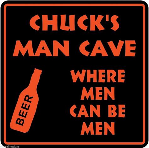 Personalized Custom Name MAN CAVE Bar Beer Den Garage Funny Sign #9 ...