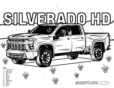 ️Silverado Coloring Pages Free Download| Goodimg.co