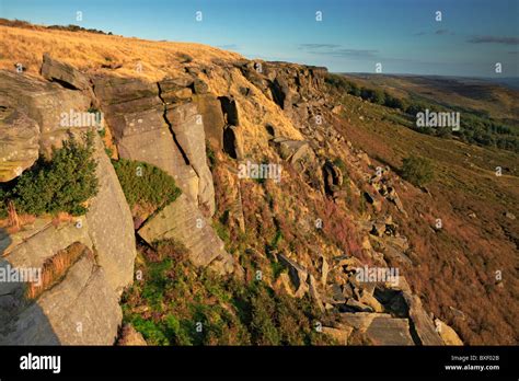 Stanage Edge, Dark Peak,The Peak District,Derbyshire Stock Photo - Alamy