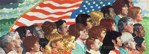 "Spirit of America," Norman Rockwell, 1974. Illustration for The Franklin Mint. Norman Rockwell ...