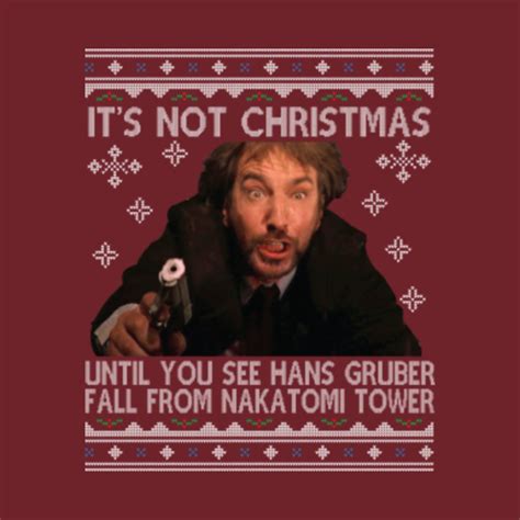 Die Hard Its Not Christmas Until Hans Gruber Falls From Nakatomi Tower Knit Pattern - Hans ...