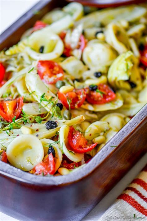 Roasted Fennel and Artichoke Pasta Salad Recipe | ChefDeHome.com