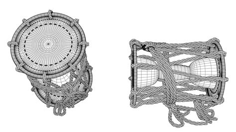 Tsuzumi Japanese traditional hand drum 3D model | CGTrader