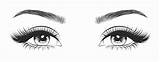 Sketch Of Eye Lashes Coloring Pages sketch template