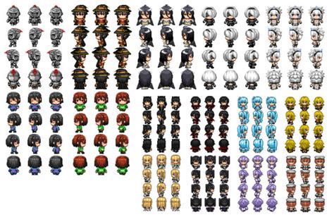 Create rpg maker styled sprites by Archinversion