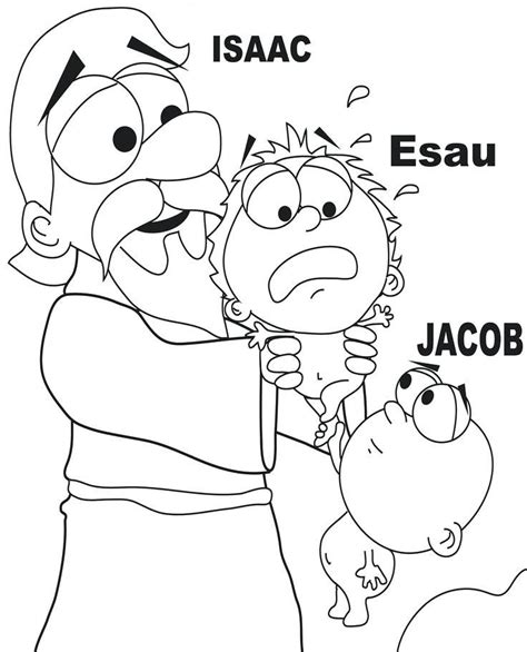 Jacob and Esau Coloring Pages - Dibujo Para Imprimir - Jacob and Esau ...