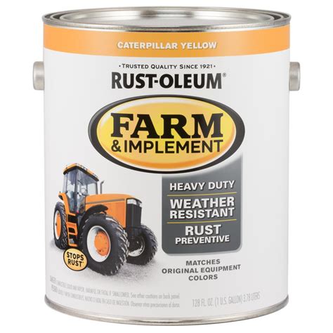 Rust-Oleum 1 gal. Farm & Implement Caterpillar Yellow Gloss Enamel Paint (2-Pack)-280179 - The ...