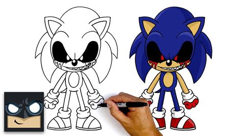 Creepy Sonic Exe Coloring Pages - Hansamu Wallpaper