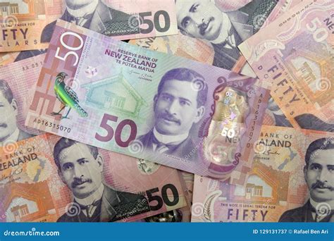 New Zealand Currency Notes Background Stock Image - Image of stack ...