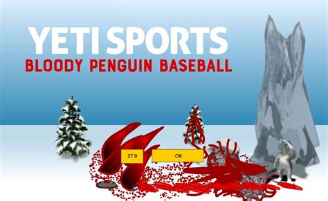 Yeti Sports Bloody Penguin Baseball - Play Now For Free