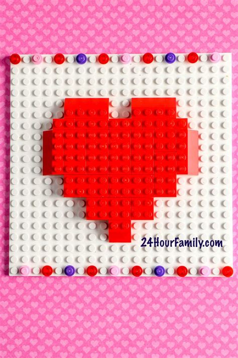 How to Build a LEGO Heart - 24hourfamily.com