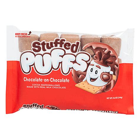 Stuffed Puffs Filled Marshmallows, Chocolate On Chocolate 8.6 Oz | Shop ...