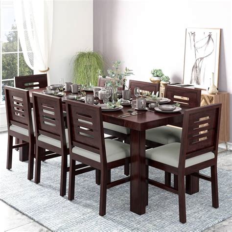 MH Decoart Sheesham Wood Seater Dining Table Set With Chairs For Home ...