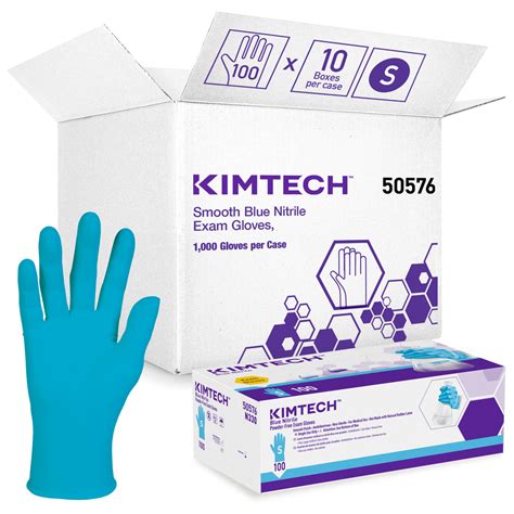 Kimberly-Clark™ Smooth Blue Nitrile Exam Gloves (50576), 6 Mil ...