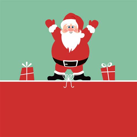 Christmas background with Santa Claus and gifts 267219 Vector Art at ...