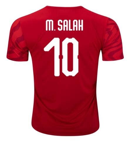 Mohamed Salah #10 Egypt 2019 Home Soccer Jersey Model[1910706] | Egypt ...