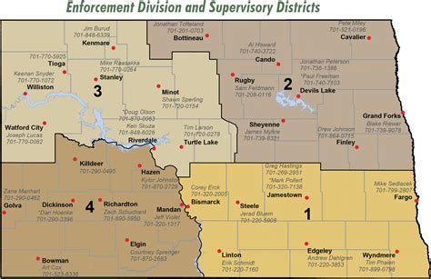 South Dakota Districts Map