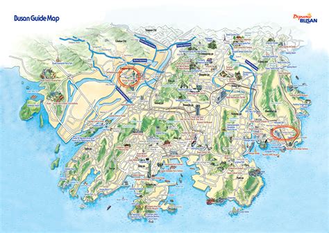 Busan Tourist Map - Busan South Korea • mappery