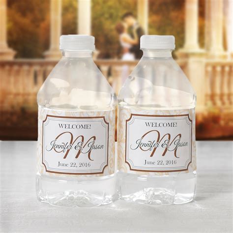 100 Wedding Water Bottle Labels Wedding Water Labels