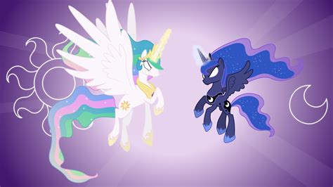 Celestia and Luna Attacking (Wallpapers) by 90Sigma on DeviantArt