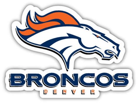 Denver Broncos NFL Football sticker decal 5 x 4