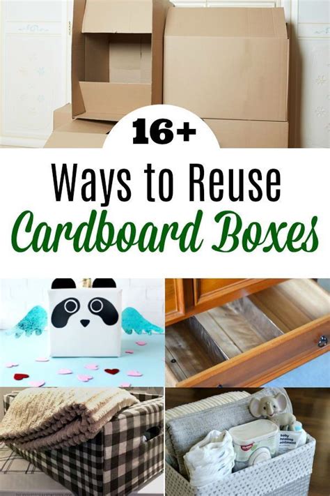 Fun and creative ways to reuse cardboard boxes. #reuse #upcycle | Cardboard box storage ...